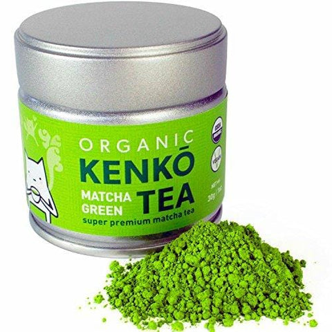 KENKO Matcha Green Tea Powder [USDA Organic] Ceremonial Grade - Japanese, Green, 30g (1oz)