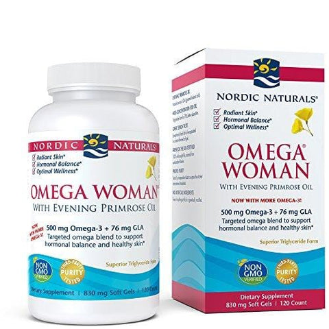 Nordic Naturals - Omega Woman, Evening Primrose Oil Blend, 120 Soft Gels