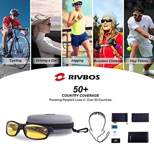 RIVBOS Polarized Sports Sunglasses Driving Sun Glasses Shades for