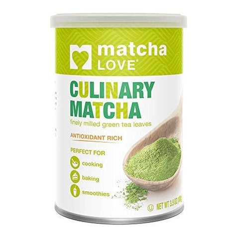 Matcha Love Culinary Matcha 3.5 Ounce Finely Milled Green Tea Leaves, Japanese Style Matcha Powder, Antioxidant Rich, Good Source of Vitamin C