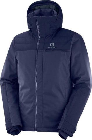 SALOMON StormBraver Ski Jacket Night Sky Mens Sz XXL