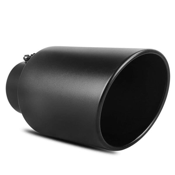 AUTOSAVER88 5 Inch Inlet Black Exhaust Tip, 5"x8"x15" Black Powder Coa Ultra Pickleball