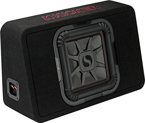 Kicker 46TL7T102 TL7T 10" (25cm) Solo-Baric Subwoofer in Thin Profile Enclosure, 2-Ohm, 500 Watt