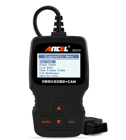 ANCEL AD310 Classic Enhanced Universal OBD II Scanner Car Engine Fault Code Reader CAN Diagnostic Scan Tool-Black