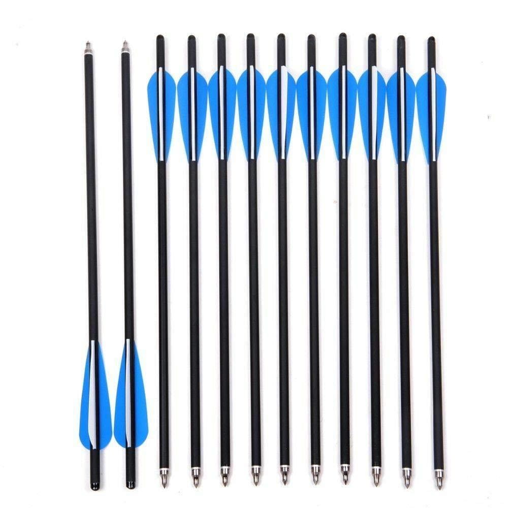 Jocoo 20 Carbon Crossbow Bolts Hunting Archery Arrows with 4 vanes a –  Ultra Pickleball