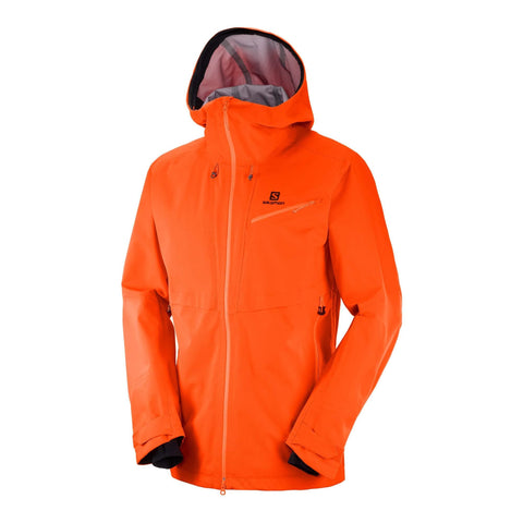 Salomon Men's Qst Guard 3 LAYER JACKET , Scarlet Ibis, Large