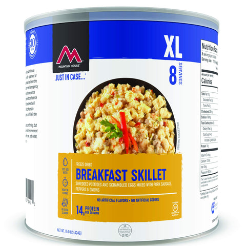 Mountain House Breakfast Skillet XL | Freeze Dried Survival & Emergency Food | #10 Can | Gluten-Free