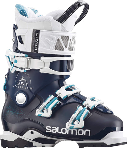 SALOMON QST Access 80 Ski Boots Womens Petrol/Black Sz 7.5 (24.5)