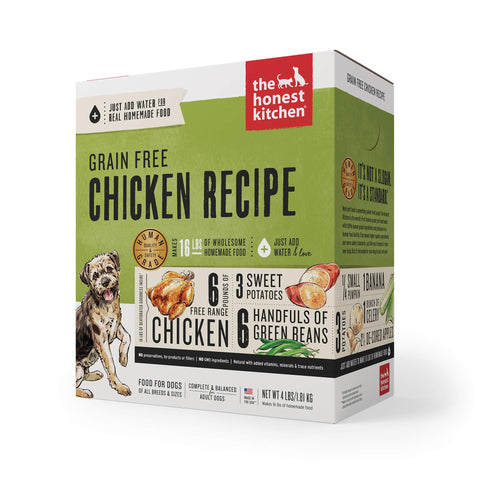 The Honest Kitchen Human Grade Dehydrated Grain Free Chicken Dog Food 4 lb - Force