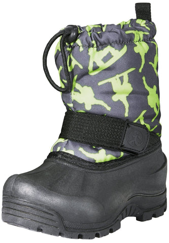 Northside Frosty Winter Boot (Toddler/Little Kid/Big Kid),Dark Grey/Green,6 M US Toddler