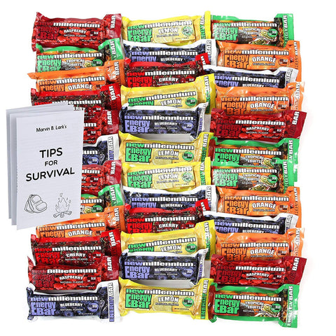 Freccia Rossa Market Millennium Energy Bars Assorted Flavors 18- Pack Including Emergency Guide